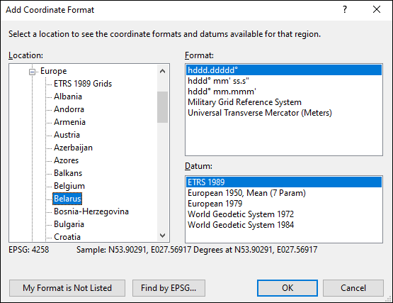 ExpertGPS is a batch coordinate converter for Belarusian GPS, GIS, and CAD coordinate formats.