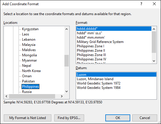 ExpertGPS is a batch coordinate converter for Philippin GPS, GIS, and CAD coordinate formats.