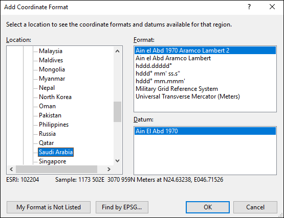 ExpertGPS is a batch coordinate converter for Saud GPS, GIS, and CAD coordinate formats.