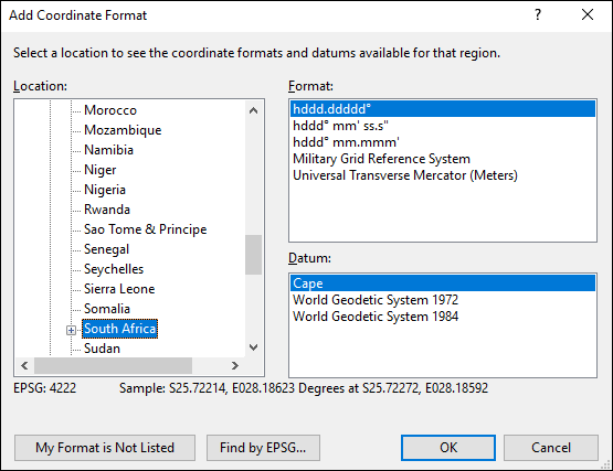 ExpertGPS is a batch coordinate converter for South African GPS, GIS, and CAD coordinate formats.