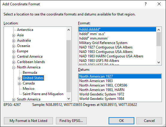 ExpertGPS is a batch coordinate converter for American GPS, GIS, and CAD coordinate formats.
