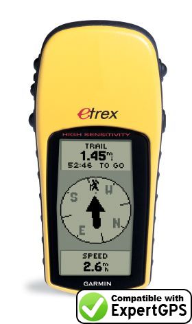 ExpertGPS supports the Garmin eTrex H ExpertGPS supports the Garmin eTrex H