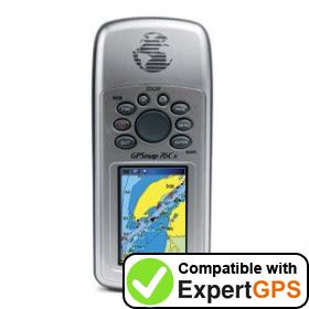 Download data from your Garmin GPSMAP 76Cx with ExpertGPS Download your Garmin GPSMAP 76Cx waypoints and tracklogs and create maps with ExpertGPS