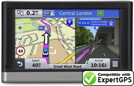 Download data from your Garmin nüvi 2407LMT with ExpertGPS Download your Garmin nüvi 2407LMT waypoints and tracklogs and create maps with ExpertGPS