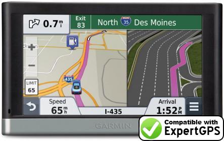 Download data from your Garmin nüvi 2797LMT with ExpertGPS Download your Garmin nüvi 2797LMT waypoints and tracklogs and create maps with ExpertGPS