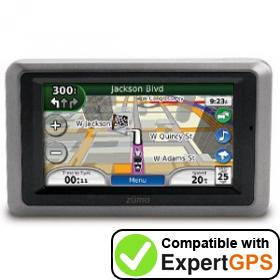 Download data from your Garmin zumo 665LM with ExpertGPS Download your Garmin zumo 665LM waypoints and tracklogs and create maps with ExpertGPS