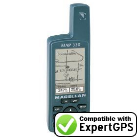 Download data from your Magellan MAP 330 with ExpertGPS Download your Magellan MAP 330 waypoints and tracklogs and create maps with ExpertGPS