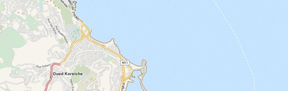 Map of Algeria in ExpertGPS GPS Mapping Software