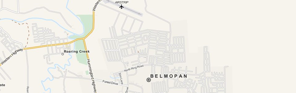 Map of Belize in ExpertGPS GPS Mapping Software