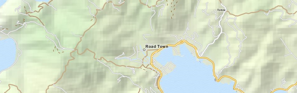 Map of British Virgin Islands in ExpertGPS GPS Mapping Software