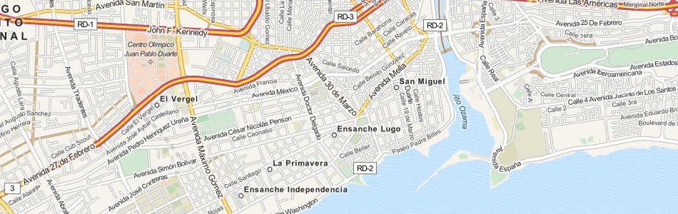 Map of Dominican Republic in ExpertGPS GPS Mapping Software