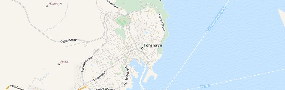 Map of Faroe Islands in ExpertGPS GPS Mapping Software