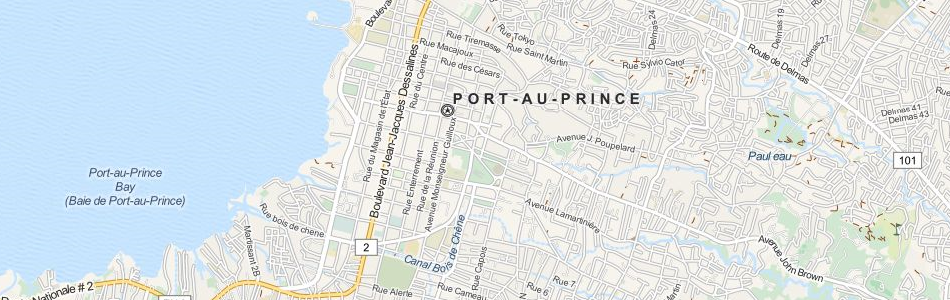 Map of Haiti in ExpertGPS GPS Mapping Software