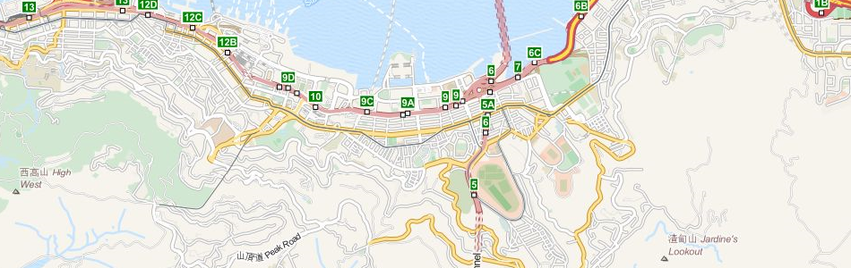 Map of Hong Kong in ExpertGPS GPS Mapping Software
