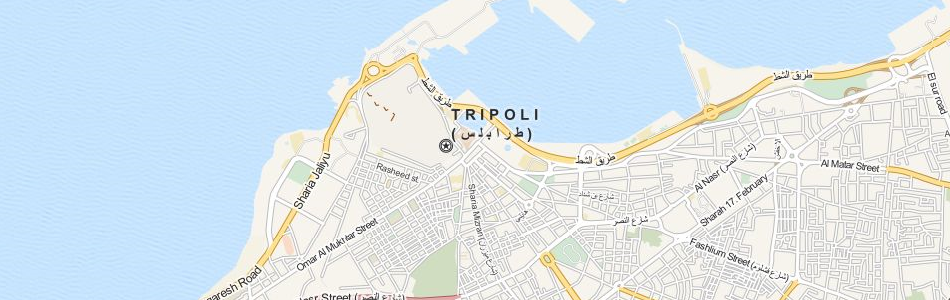Map of Libya in ExpertGPS GPS Mapping Software