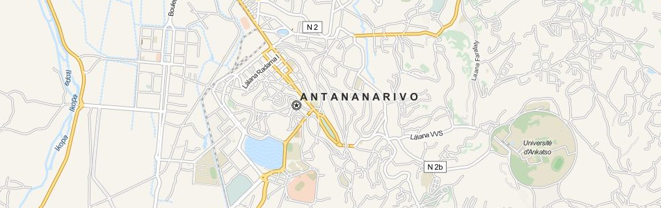 Map of Madagascar in ExpertGPS GPS Mapping Software