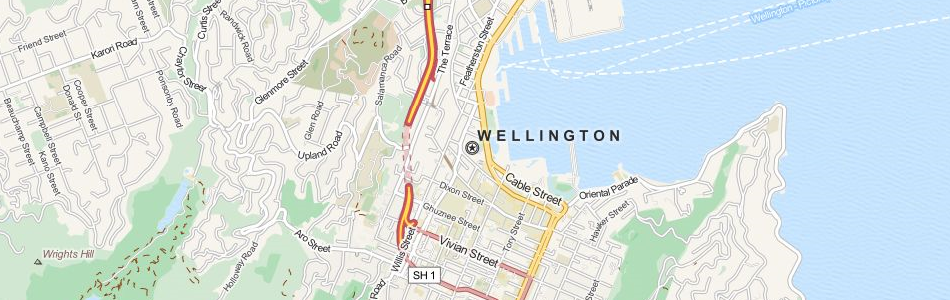 Map of New Zealand in ExpertGPS GPS Mapping Software