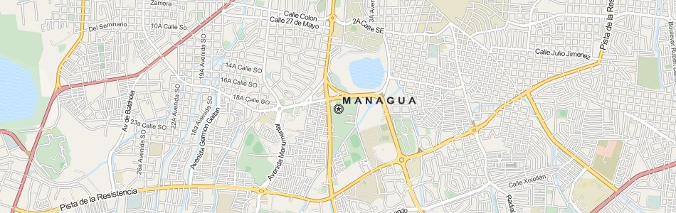 Map of Nicaragua in ExpertGPS GPS Mapping Software