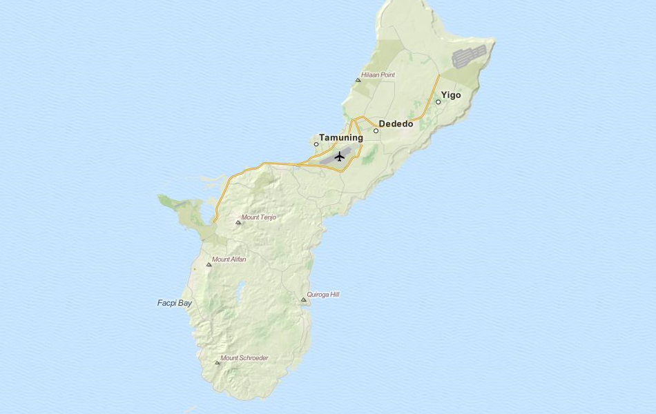 Map of Northern Mariana Islands in ExpertGPS GPS Mapping Software