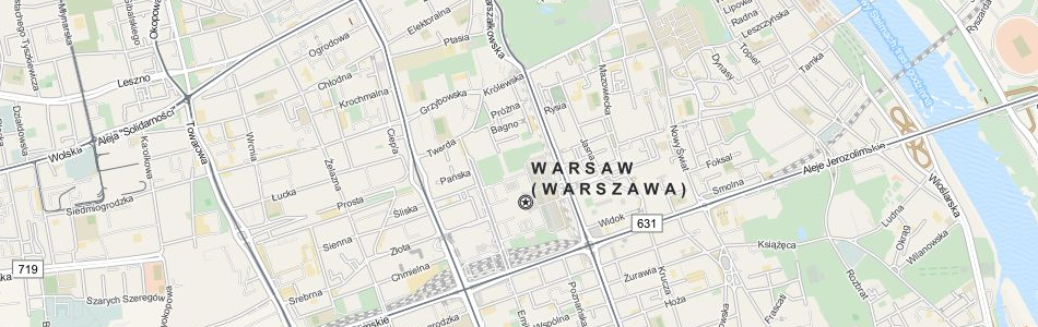 Map of Poland in ExpertGPS GPS Mapping Software