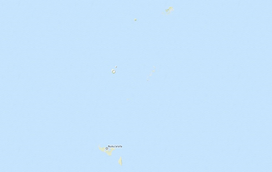 Map of Tonga in ExpertGPS GPS Mapping Software